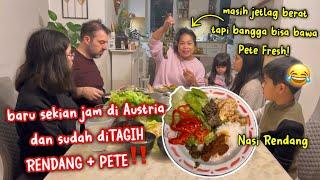 BARU SEKIAN JAM DI AUSTRIA, SUAMI & ANAK2 LANGSUNG MINTA MAKAN RENDANG, PETE & BUAH SALAK‼️