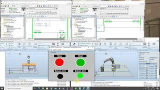 ABB Robotstudio with PLC RSlogix 5000 + HMI