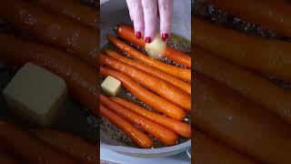 Garlic maple butter carrots