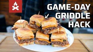 Game-Day Burger Sliders on a Flat Top Grill