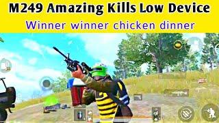 Pubg Mobile M249 Amazing Gameplay With Chicken Dinner | RohanXpro |