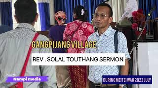 REV.SOLAL LATEST SERMON - DURING MEITEI WAR