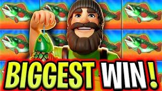 RECORD BIG WIN  BIG BASS FLOATS MY BOAT SLOT  MAX BET SUPER BONUS PAID‼️