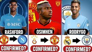 CONFIRMED JANUARY TRANSFERS 2025 | RODRYGO TO MAN CITY, OSIMHEN TO MAN U, NICO TO BARCA, RASHFORD...