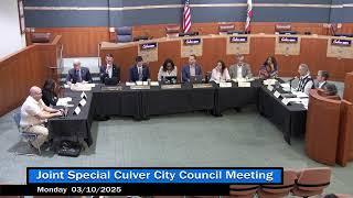 Culver City - City Council Meeting - 3/10/2025