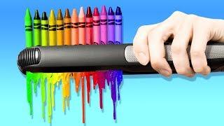 21 WONDERFUL DIYS WITH CRAYONS