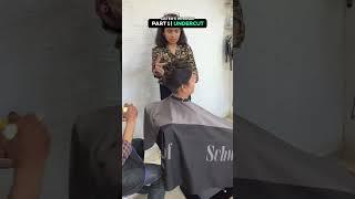 2 sisters in Barbershop | Revenge Haircut | Part 1 Undercut #shorts #revenge #haircut