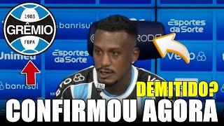 BOMBA! EDENILSON DEMITIDO DO GRÊMIO?! ACABOU DE SER CONFIRMADO! ÚLTIMAS NOTÍCIAS DO GRÊMIO!