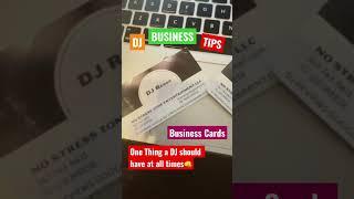 One Thing DJs Should Always Have…..Business Cards #djbusiness #djtools #djadvice