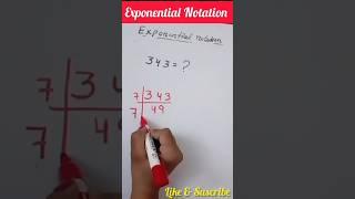 Exponential Notation |#shorts #short #exponential #yt shorts