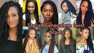 Stylish Senegalese twist braids hairstyles 2025 | Twist hairstyles for black women