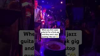 When you hire a jazz guitarist for a funk gig #guitar #jazz #thelick #jazzguitar #funk #jazzmemes