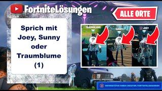 Sprich mit Joey Sunny oder Traumblume │ ALLE ORTE │ #woche13 #fortnite