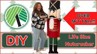 Dollar Tree Christmas DIY *LIFE SIZE* Nutcracker!