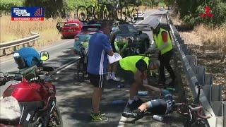 Early crash | BikeExchange Stage 2 | Santos Festival of Cycling 2021