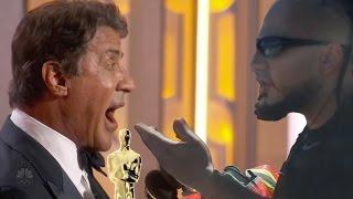 Sylvester Stallone gets Confronted for Cheating by MMA Fighter Prophet Muscle in Prank