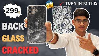 MOBILE BACK GLASS BROKEN FIX  #backpanel #backglassreplacement #repair