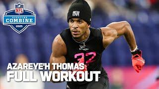 Azareye'h Thomas' 2025 NFL Scouting Combine workout