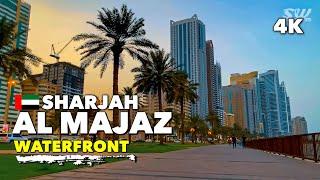 Sharjah, Al Majaz Waterfront - Walking Tour 4K