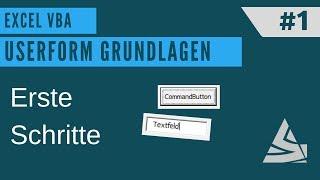 EXCEL VBA - Userform erstellen #1 Textfelder und Befehlsschaltflächen