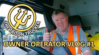 #1 My First UK Owner Operator Vlog! Had a quiet day!