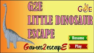 G2E Little Dinosaur Escape Walkthrough