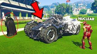 GTA 5: STEALING BATMOBILE From BATMAN as IRON MAN