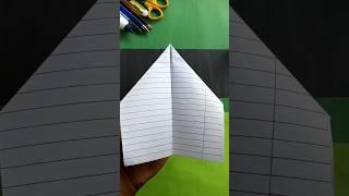 How To Make A Easy Notebook Paper Boomerang Plane , Longest Flying & Return Paper Plane , #shorts