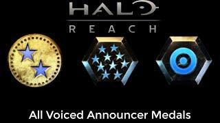 Halo: Reach - All Voiced Announcer Medals