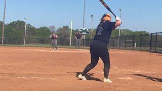 Leah Cox 2024 - 3B - Caught Bunt & Double Play -