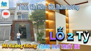 Trời đất ơi! Lỗ 2tỷ cũng bán căn nhà mt đường 12m thông gần đường Phan Văn Hớn/ nhà bán hóc môn