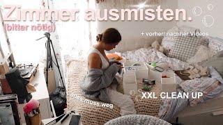 XXL ZIMMER AUFRÄUMEN und AUSMISTEN - alles muss weg! Deep Clean with me