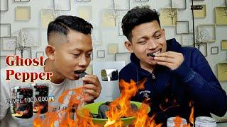 MISTER POTATO GHOST PEPPER!! MAKAN KERIPIK PEDAS LEVEL 1000.000 Sama Aliem Joy