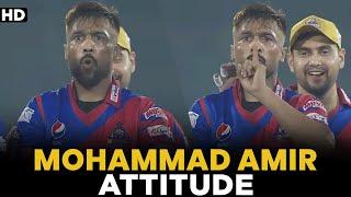 Mohammad Amir Attitude  | Karachi Kings vs Islamabad United | Match 4 | HBL PSL 8 | MI2A