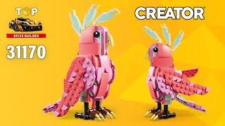 LEGO Pink Cockatoo (31170) from Creator 3in1 Wild Animals: Pink Flamingo Building Instructions | TBB