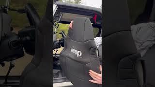 Officially Licensed Jeep Seat Covers Are A Must! #jeepwrangler #ExtremeTerrain #wrangler