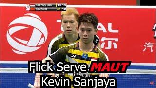 Kevin Sanjaya KING Flick Serve on the Earth