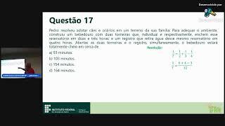 Aulão de matemática para a prova do IFRN