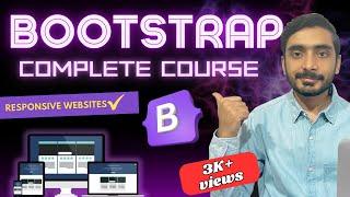 Bootstrap FULL Course 2024  | Learn Responsive Design | Urdu/Hindi Tutorial with FREE Notes 