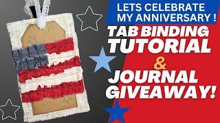 Junk Journal Tab Binding Tutorial &  GIVEAWAY! #junkjournalideas #bookbinding #celebration