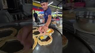 Circle Egg Parotta Making in Malaysia #streetfood #sarkarifoodie