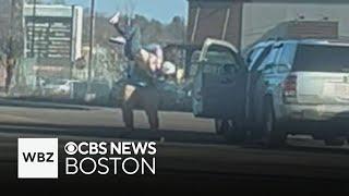 Video shows woman body slammed in apparent road rage incident in Attleboro