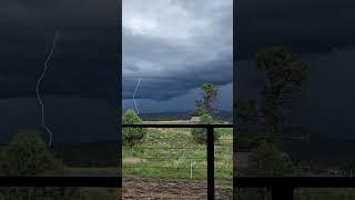 Lightning Strike Caught on Camera in the Rocky Mountains