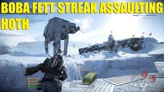 Boba Fett massacred the Rebel team on Hoth! (galactic assault) - Star wars battlefront 2