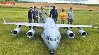 Tyler Perry's 1st flight of Ramy RC's Giant 149KG XXXL C-17 Globemaster at Airliner Meeting 2024