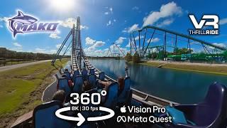 Mako 8K 360°: The Wildest VR Roller Coaster Ride immersive onride POV SeaWorld Orlando