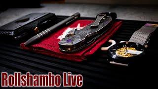 Rollshambo EDC Knife  LIVE! - Your Mileage May Vary