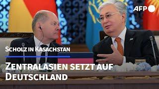 Zentralasien setzt auf Deutschland - Scholz sichert Unterstützung zu | AFP