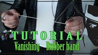 Vanishing rubberband Magic trick tutorial -Julien Magic