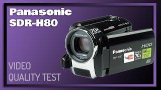 Video Quality Test Panasonic SDR-H80 video camera